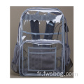 Backpack d'ordinateur portable multi-poches transparent imperméable